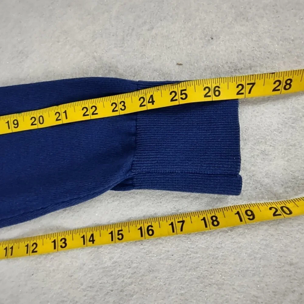 Tommy Hilfiger Men's Blue, 100% Cotton Pullover Crewneck Sweater. Size Large - Picture 11 of 13